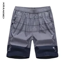 Прямая мужские летние повседневные шорты с эластичным карманом дышащие спортивные полосатые хлопковые шорты для бега Большие размеры