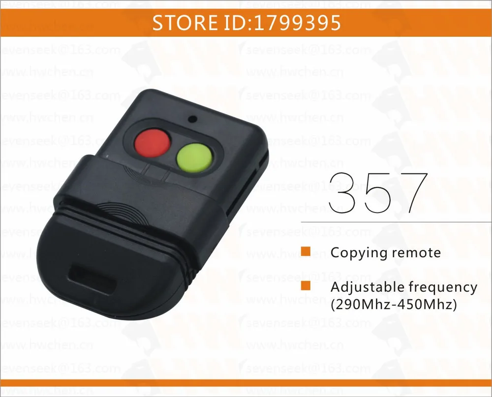 

FREE SHIPPING Singapore Malaysia face to face copy Cloning Garage Door Remote Control with Fixed code 330Mhz adjustableMhz