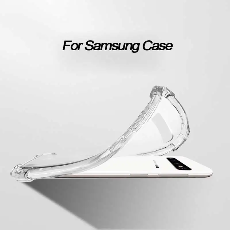 Suntaiho Clear Silicone Case For Samsung a50 case Galaxy A50 Case S10 Plus S8 S9Note 8 9 Plus J4 plus A7 2018 A50 A30 A70 Cover