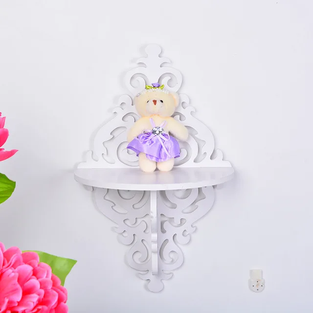 

Creative Clapboard Wood Plastic Composite Storage Rack Bedroom Storage Shelf Wall Decorative Ledge Home Decorate Storage Holder