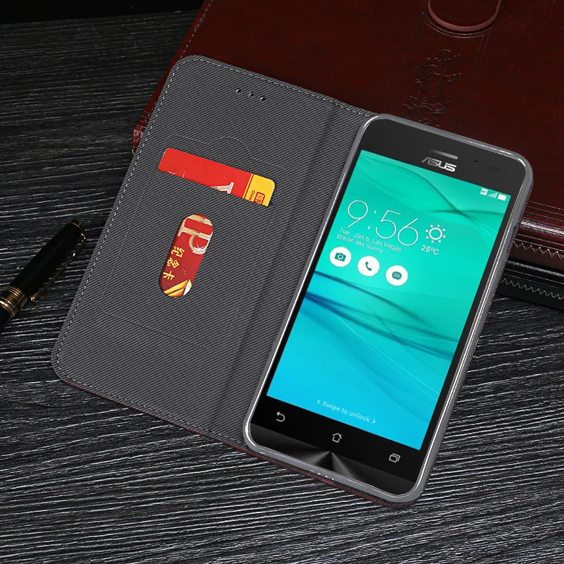 Ретро-чехол для Asus Zenfone Go ZB500KL, чехол 5 дюймов, кожаный флип-чехол с подставкой для Asus ZB500KL ZB500kg