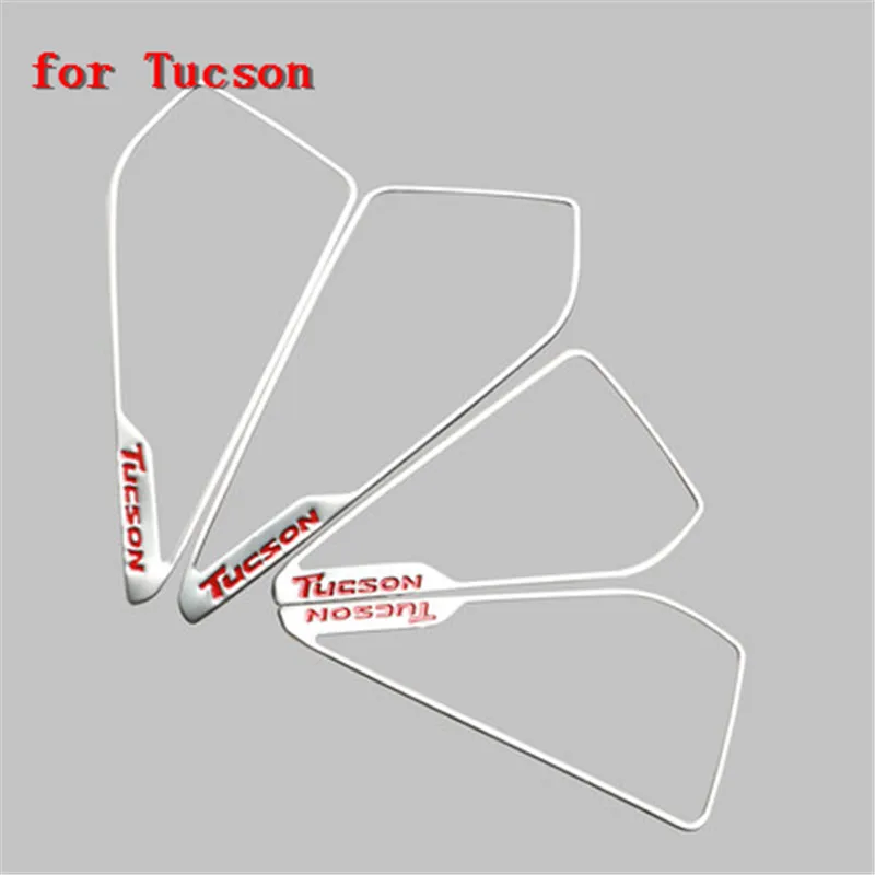 Для hyundai Tucson двери автомобиля стерео Чехлы двери спикер наклейки с блестками внутренние украшения аксессуары - Цвет: 4PCS