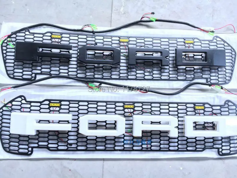 Бесплатная доставка 2016 RANGER гриль светодиодный письмо передняя решетка окружает