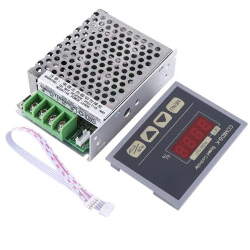

Soft Start 12-80V PWM DC Motor Speed Controller Governor with Digital Display Panel 30A Speed Regulator