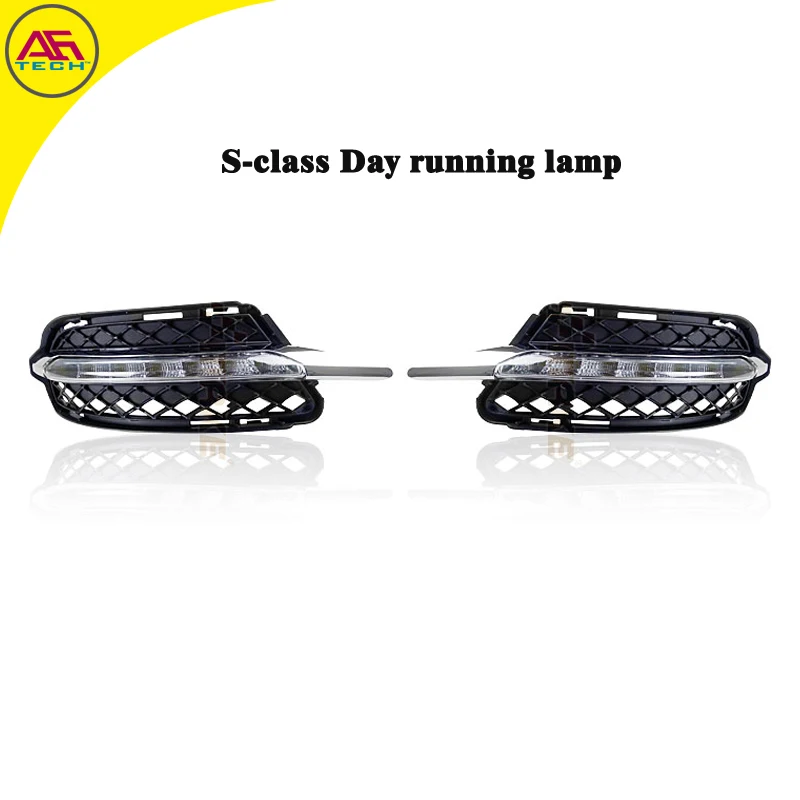 

LED DRL fog lights grills mask LED daytime running lights front bumper fog lamps for Mercedes-Benz S class W221 S300 S350 S500