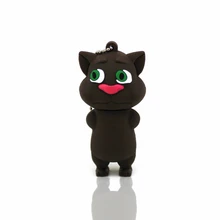 Usb-накопитель с принтом из мультфильма флеш-накопитель Talking Tom Cat 4 ГБ 8 ГБ 16 ГБ флеш-накопитель 32 Гб 64 ГБ флеш-карта памяти, носитель 64 Гб Флешка U диск