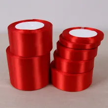 Fitas de cetim vermelhas de 6mm 10mm 15mm 20mm 25mm 40mm 50mm, fitas de natal, festa de casamento fitas de embrulho para decoração de aniversário e dia das bruxas