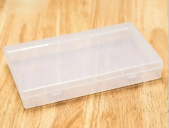 1 шт черный/прозрачный пластиковый ящик для хранения ювелирных изделий, чехол для украшений - Цвет: Прозрачный