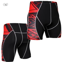 3D принт быстросохнущие спортивные Леггинсы для тренажерного зала Crossfit мужские шорты Футбол под прикрытием компрессионная одежда для бега колготки шорты для бега эластичные