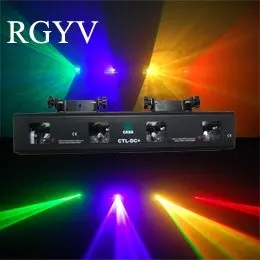 

4 lens (RGVY) beautiful effect AUTO SOUND laser show system