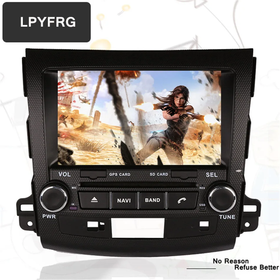 Perfect Android 9.0 2 Din Car DVD for Mitsubishi Outlander 2005 2006 2007-2012 2013 with auto Head unit Stereo 4G Gps navigation system 5