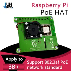 RASPBERRY PI POE HAT официальный дополнительный модуль питания Ethernet для Raspberry Pi 3B + P