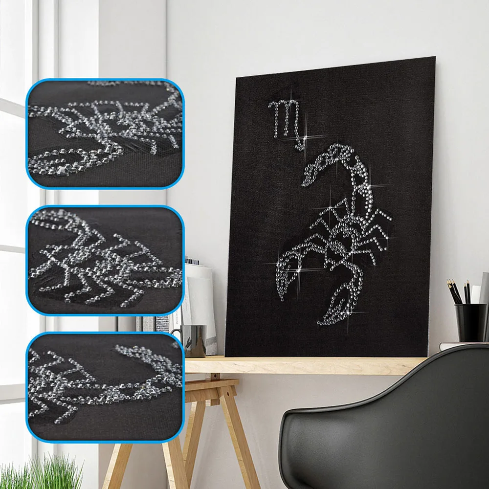 

25*30cm animal Fluorescent rhinestone 5D Embroidery Diamond Mosaic Round Diamond Painting Cross Stitch Kits Home Decoration