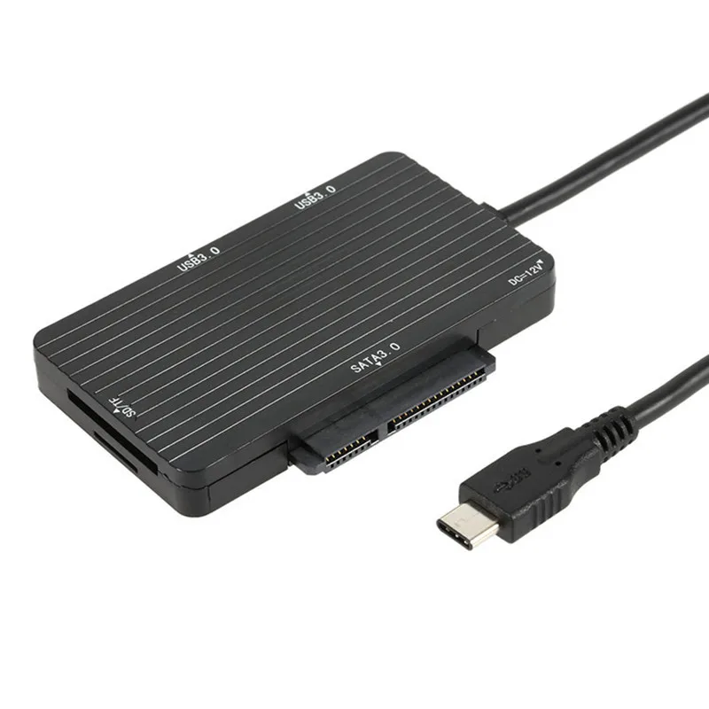 

Computer office portableTYPE-C Multifunction USB 3.0 HUB+SD Card Reader+SATA 3.0 Support MACBOOK Hub
