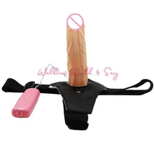 Multi Speed Soft Strap On Dildo Realistic Penis Harness Strapon Dildo Vibrator Sex Products Sex Toys For Women Lesbian Massage