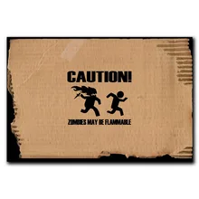 Осторожно ковер воспламеняющихся зомби коврик, ковер De Cozinha двери шаговый пусковая площадка ткани для детской комнаты прихожей Vloerkleed Babykamer Teppich