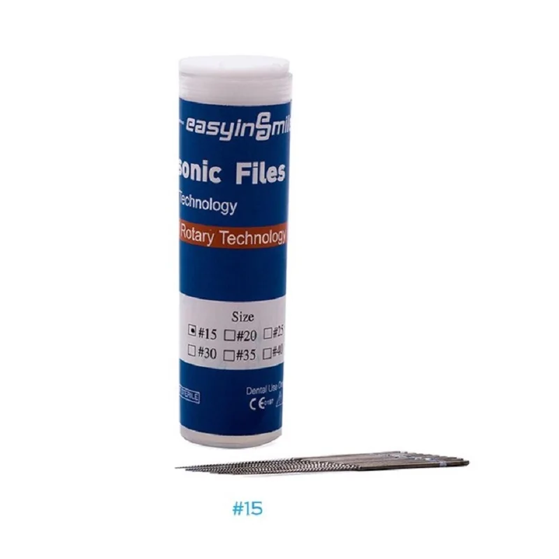 Ultrasonic endodontic root canal file cleaning file NITI file for EMS