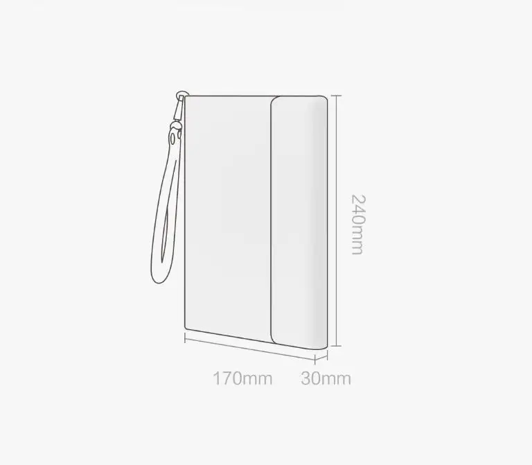 Xiaomi 90 Simple Multifunctional Handbag Waterproof Business Oxford Cloth Cover with Diary Notebook Pockets and Pen Portable Bag (11)