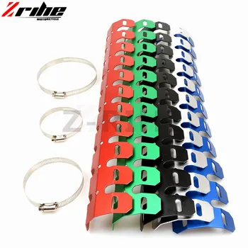 

FOR Moto - 49CM Universal Motorcycle Exhaust Muffler Pipe Leg Protector Heat Shield Cover FOR crf 250 CR 125 CR CRF XR XL CRM 8