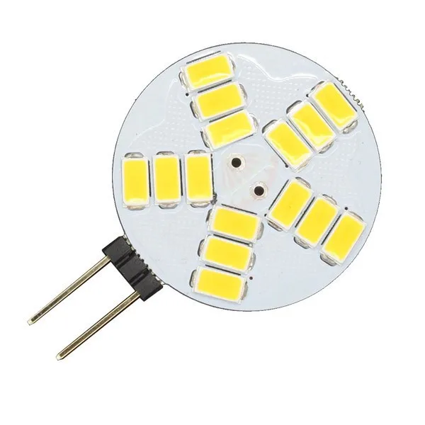 Высокая Мощность g4 AC DC 12 V Светодиодный светильник 5 Вт 5730SMD заменить галогенные лампы 180 Угол луча СВЕТОДИОДНЫЙ лампы