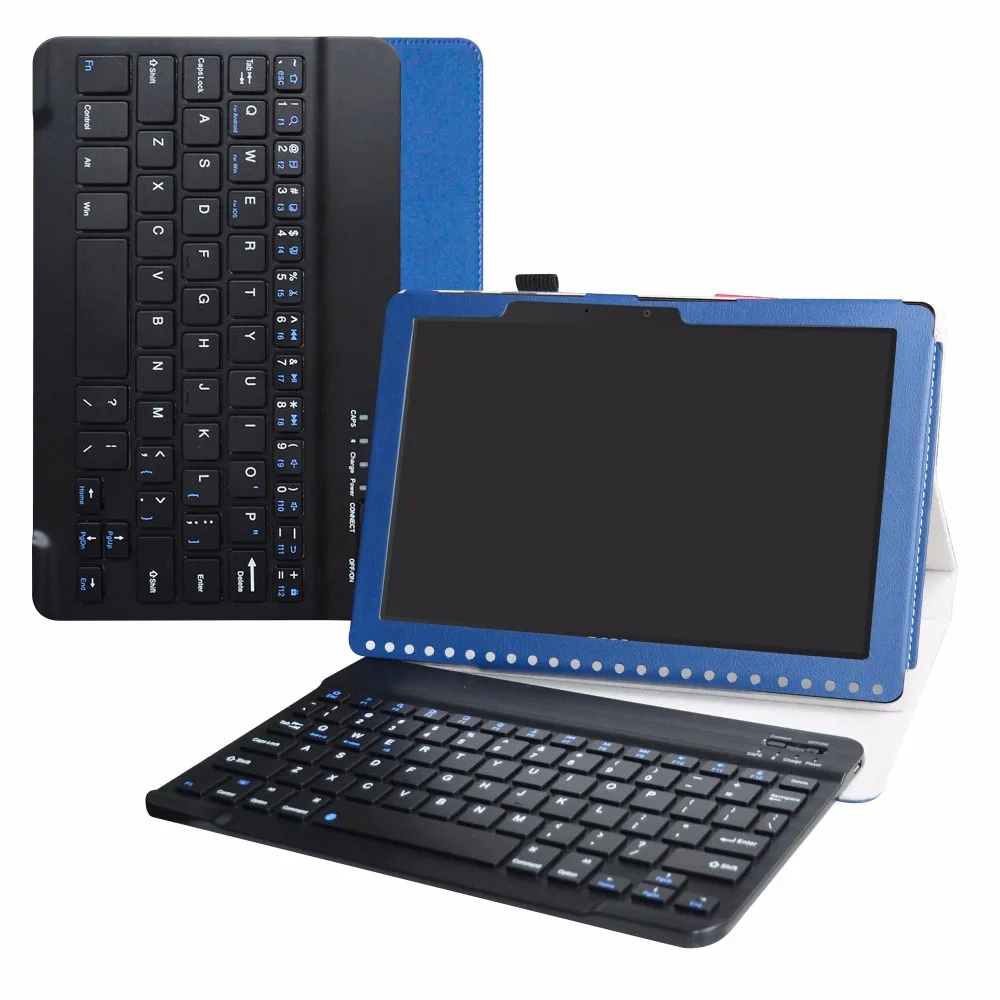 For 10.1" Acer Iconia One 10 B3-A50 Tablet Removable Bluetooth Keyboard case,Portable Folding stand Pu Leather Case