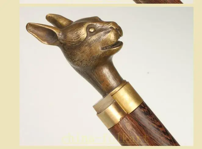 

brass Pure Copper Brass Grandpa Good Lucky ORIENTAL CANE WALKING STICK CRUTCH COLLECTIBLE OLD HAND STATUE