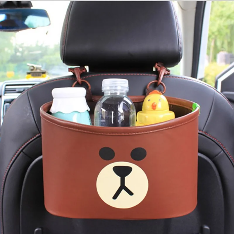 Автомобильный органайзер car backseat Organizer коричневый