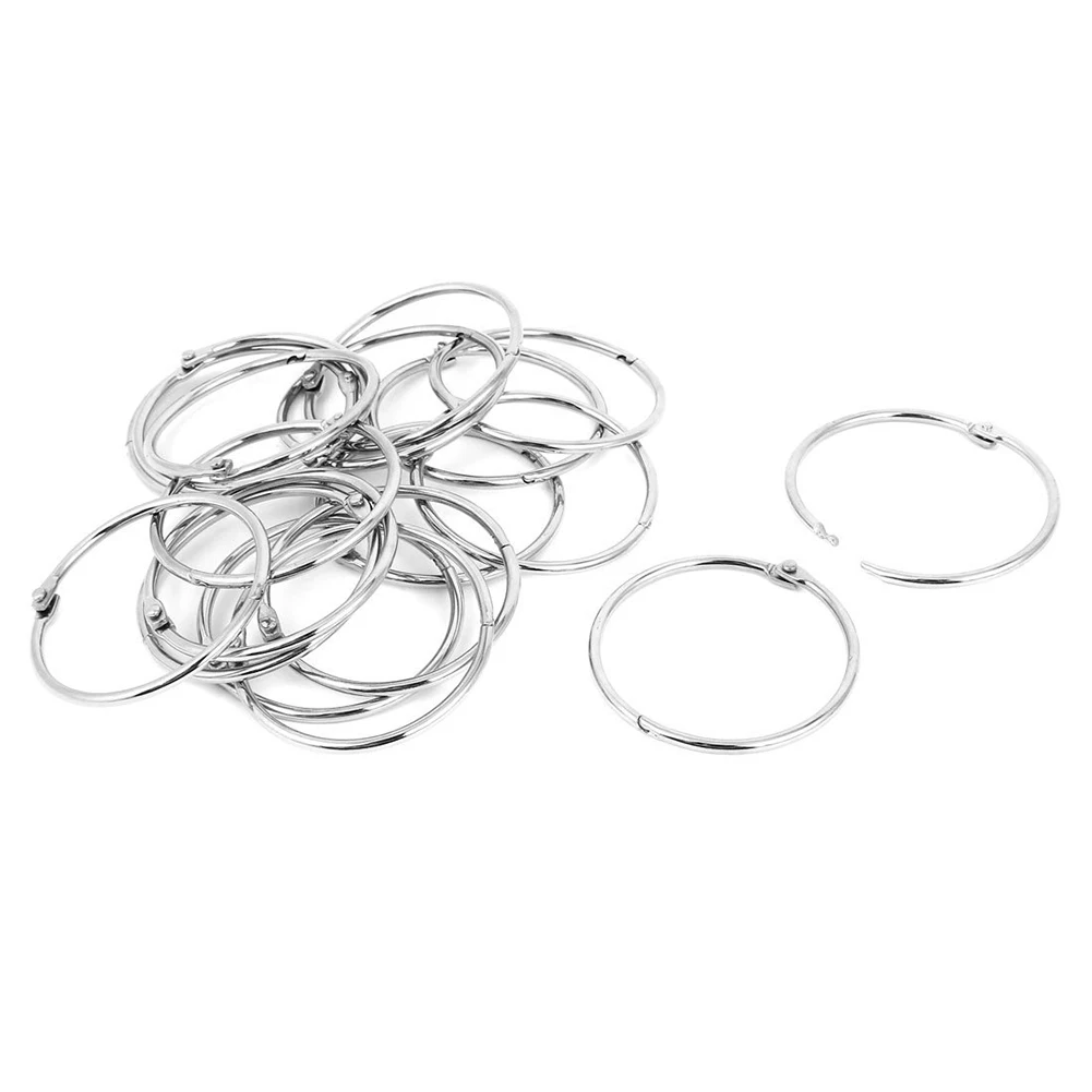 

18pcs 56mm Book Hoop Binding Rings Scrapbook Album DIY Loose Leaf Ring