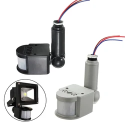 Capteur de mouvement IR automatique pour l'intérieur et l'extérieur, 5W – 100W AC, 220V, interrupteur avec lumière LED, nouvel arrivage 