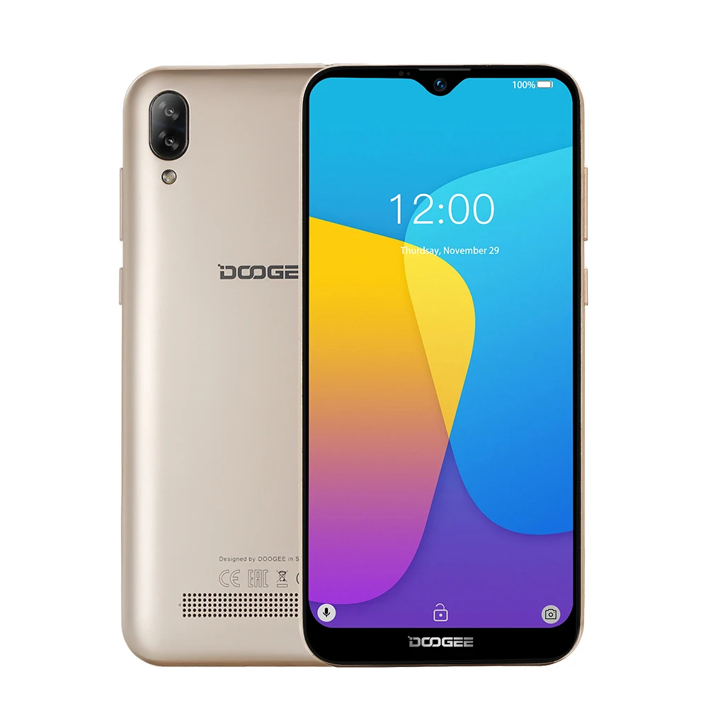 DOOGEE Y8c 6 1 дюймов 19:9 капля воды LTPS экран смартфон разблокировка лица 16 Гб ПЗУ 8 Мп + 5