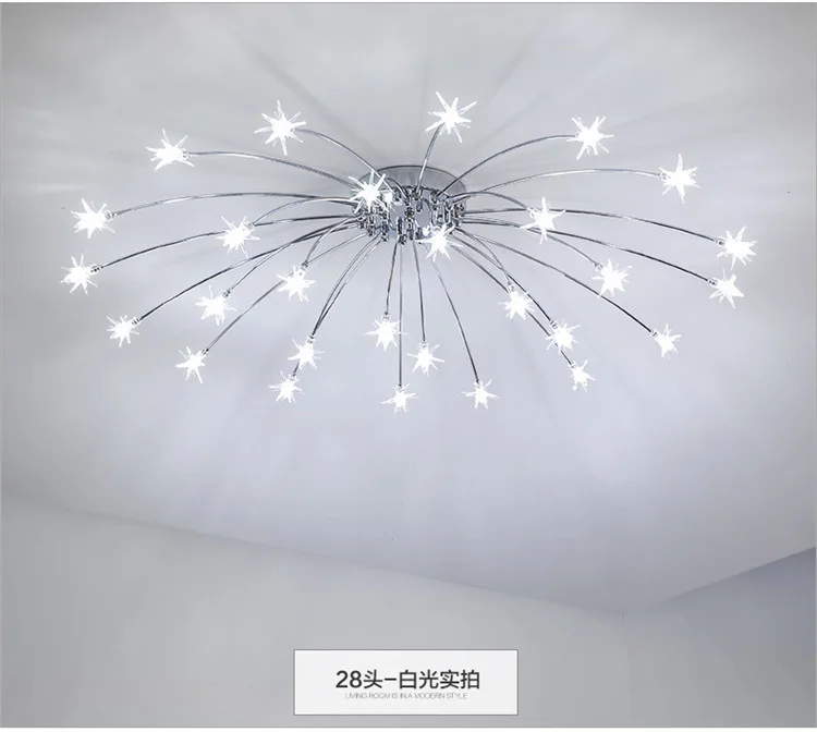 Современный потолочный светильник в виде звезды для гостиной, спальни, ресторана, G4, лампа, Домашний Светильник, светильники