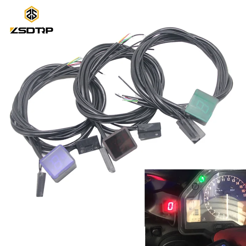 ZSDTRP Motorcycle LED Gear Indicator 1 8 Level ATV Modified Motorcycle