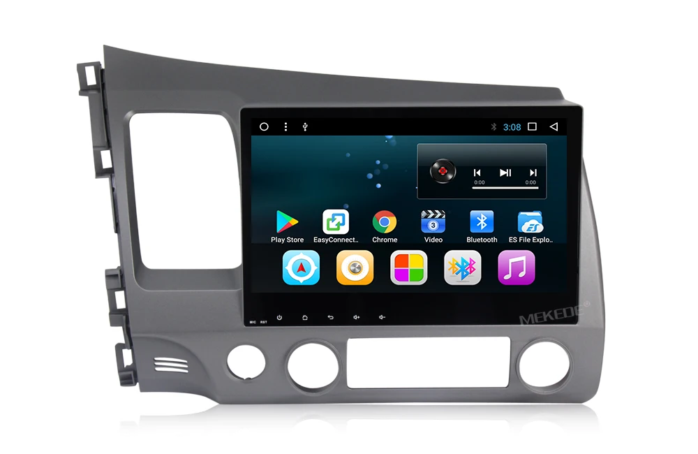 Cheap allwiner T3 1024x600 HD 2DIN Android 7.1 Car Head Unit for Honda Civic 2006-2011 DVD GPS with Radio RDS BT Mirror-Link Wifi 8
