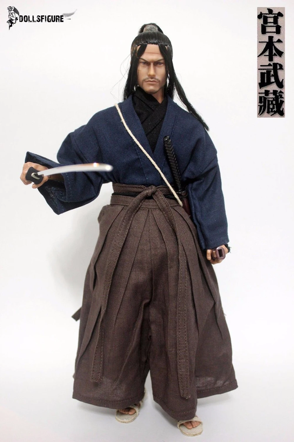 Коллекция 1/6 года, набор одежды в стиле древнего японского самурая, ронин Миямото Мусаси, мужская модель, набор одежды, игрушка с мечом, сандалии