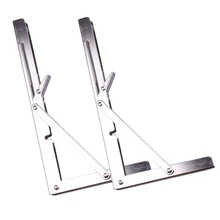 2 шт из нержавеющей стали кронштейн хромированная сталь Складная полка стол Складная полка 330 фунтов