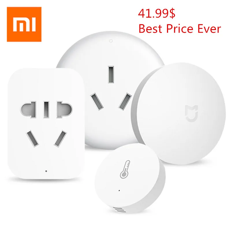 

Xiaomi Aqara Smart Home Kit Control Set Wireless Switch Temperature Humidity Sensor Zigbee Outlet Air Condition Controller