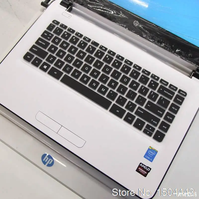 Ноутбук для Hp новинка 14 ''клавиатура для Hp Stream 14-Ax000Ur 14-Al125Tx 14G/14Q-Aj002Tx Клавиатура Кожаный силиконовый чехол - Цвет: black