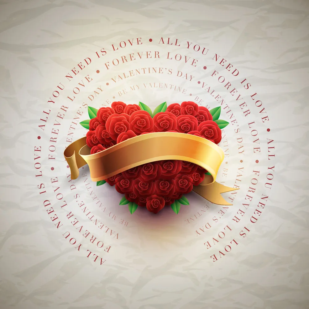 

10x10ft Vinyl Custom  Photography Backdrops Props Valentine day Studio Backgrounds TEPVA-1709