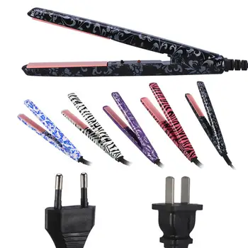 

Professional Electric Ceramic Heating Plate Hair Straightener Iron Mini Hair Straightening Brush Hairdressing Hairstyling Tools
