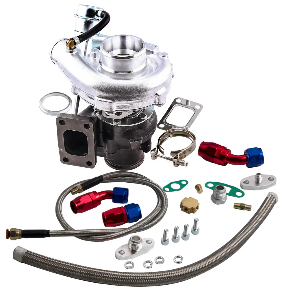 Для комбинированного двигателя T3 T4 T3T4 TO4E V band Turbo 0 63 AR|kit kits|kit arkit turbo |