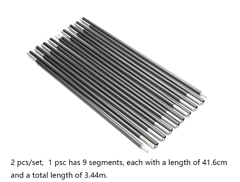 2 шт./компл. палатки для кемпинга на открытом воздухе полюс палатка из алюминиевого сплава стержень запасная деталь для замены 8,5 мм палатка поддержка палки аксессуары для палаток