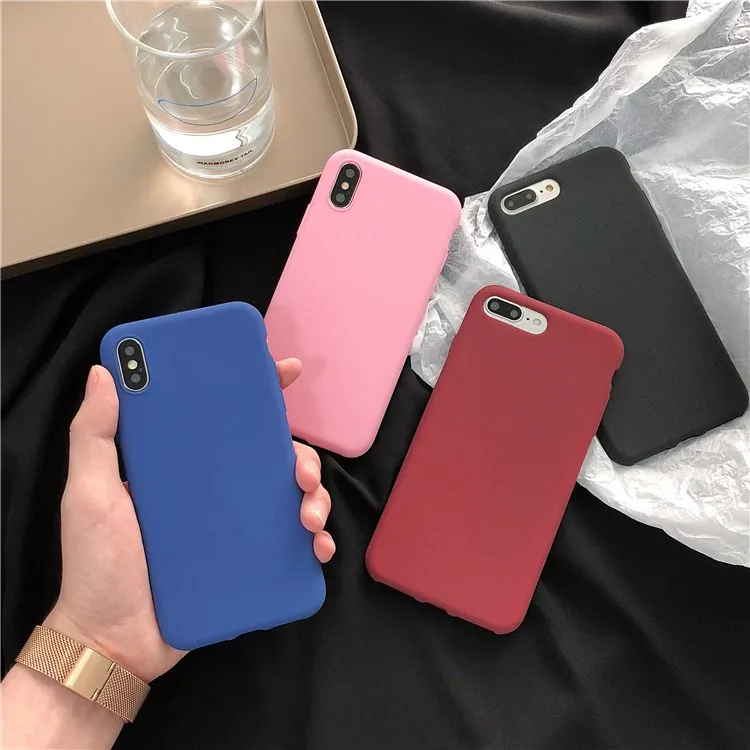 Простой матовый ТПУ чехол Gimfun синего цвета для Iphone Xs Max Xr твердый силиконовый с