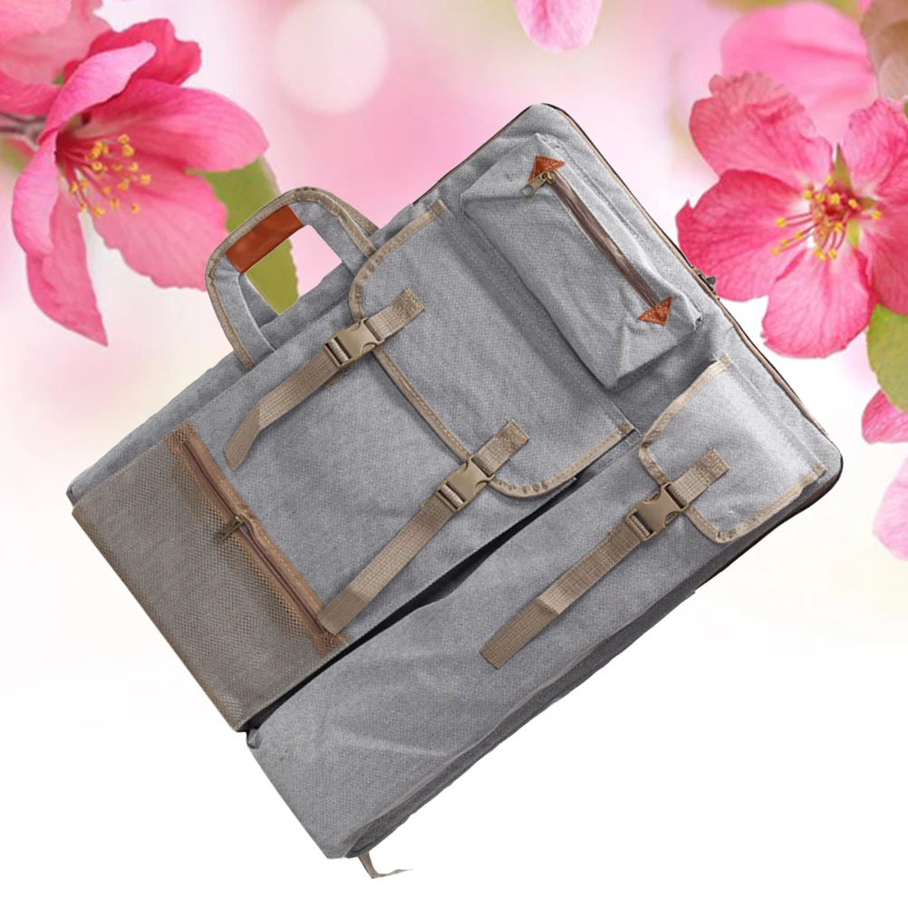 Art Portfolio Bag Case Backpack Drawing Board Shoulder Bag with Zipper Shoulder Straps for Artist Painter Students Artwork