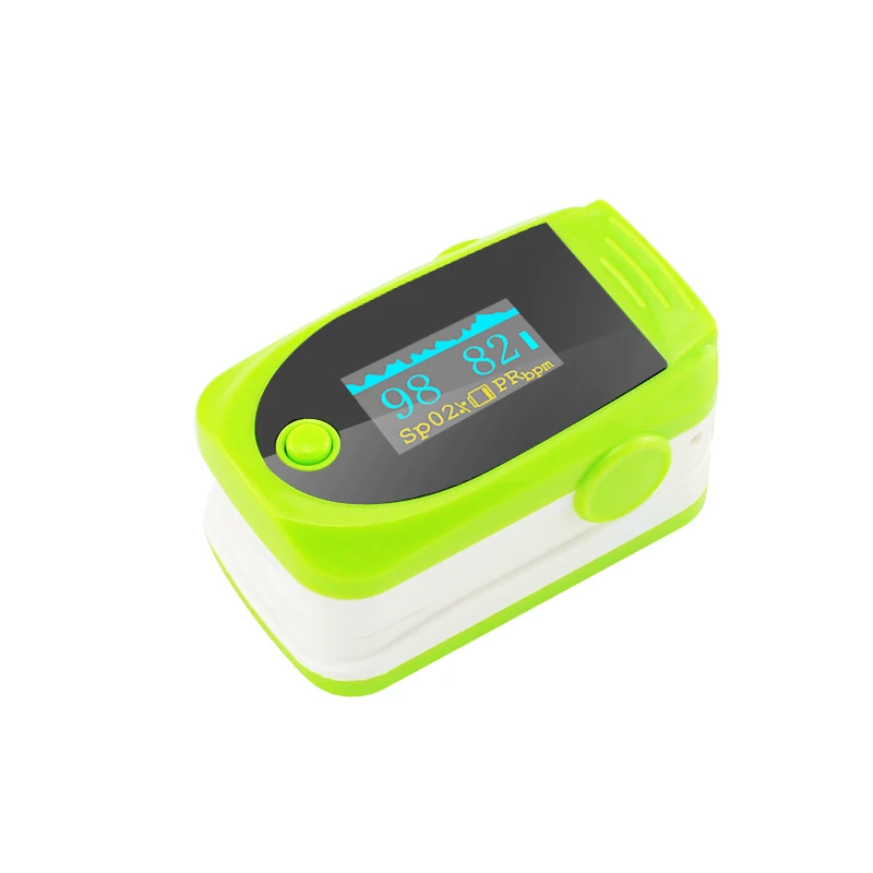 Новый Цвет OLED Нажатием Пульсоксиметр с звуковая сигнализация и Pulse-Spo2 Монитор Пальцем Пульс оксиметр зеленый