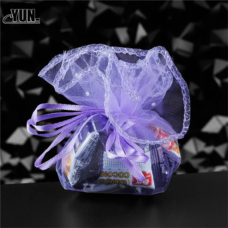 100pc Sachet Bag Sequins Dot Sheer Organza Wedding Party Favor Gift Jewelry Beads Candy Pouch Bag Gift Packing Bags Packaging 6D (14)
