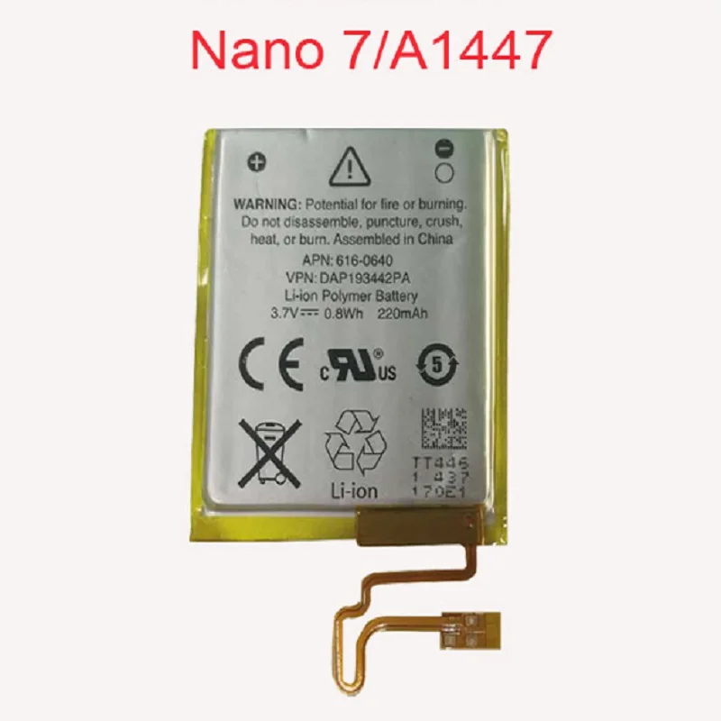 330mAh 3 7 V литий-ионный аккумулятор замена для iPod Nano 7th Gen с бесплатными