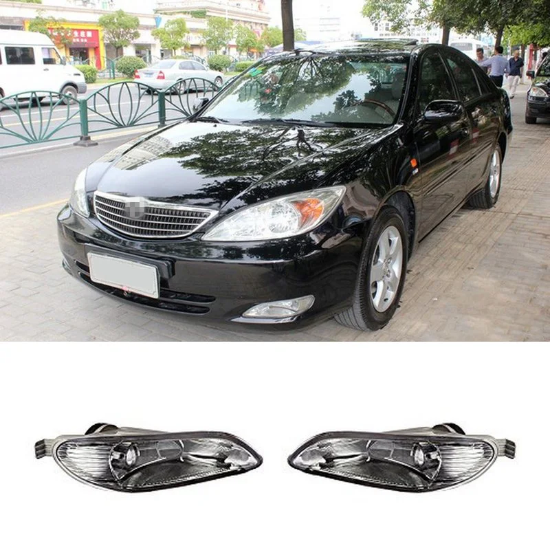 For 2005-2008 Toyota Corolla Camry Solara Front Bumper Lamp Clear Fog Light Pair