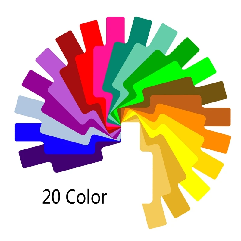 OOTDTY 20 цветов фотографический Цвет гель фильтр Набор карточек Вспышка Speedlite для Canon Nikon