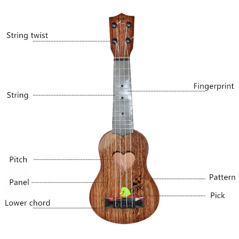 39 см/см 44 см мини Гавайские гитары укулеле игрушечная гитара дети музыкальные инструменты игрушка музыкальное образование развития