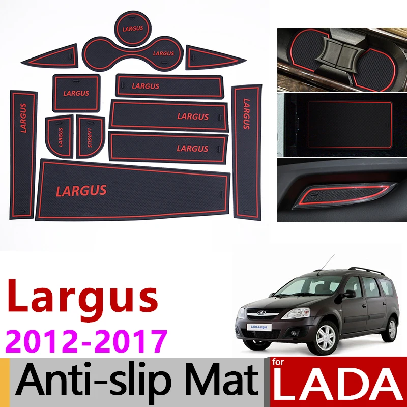 

Anti-Slip Gate Slot Mat Cup Rubber Pads Rug for Lada Largus Dacia Logan MCV 2012 2013 2014 2015 2016 2017 Accessories Stickers